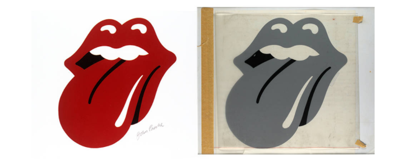 Le logo en forme de langue créé par John Pasche pour les Rolling Stones