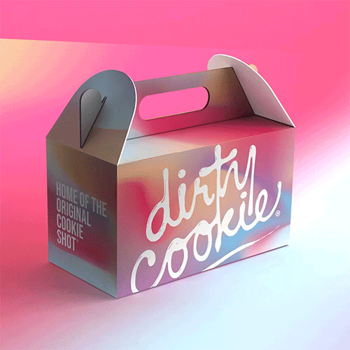 bold cookie box packaging design