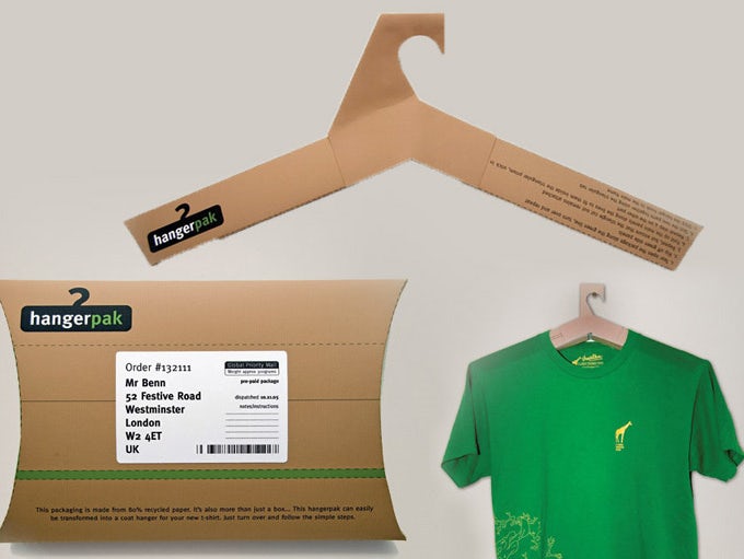 HangerPak mailer box design