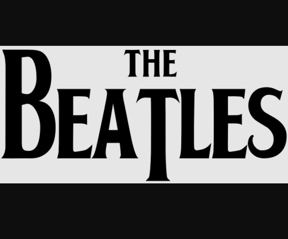 black and white Beatles logo