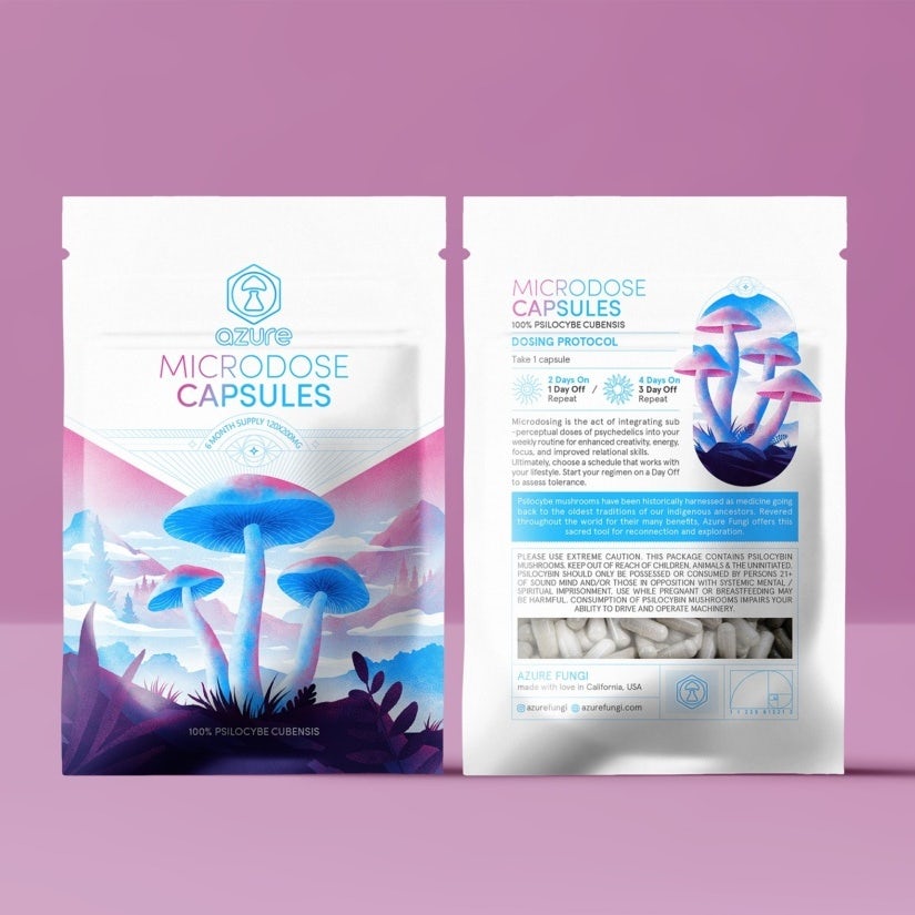 Azure capsules packaging design
