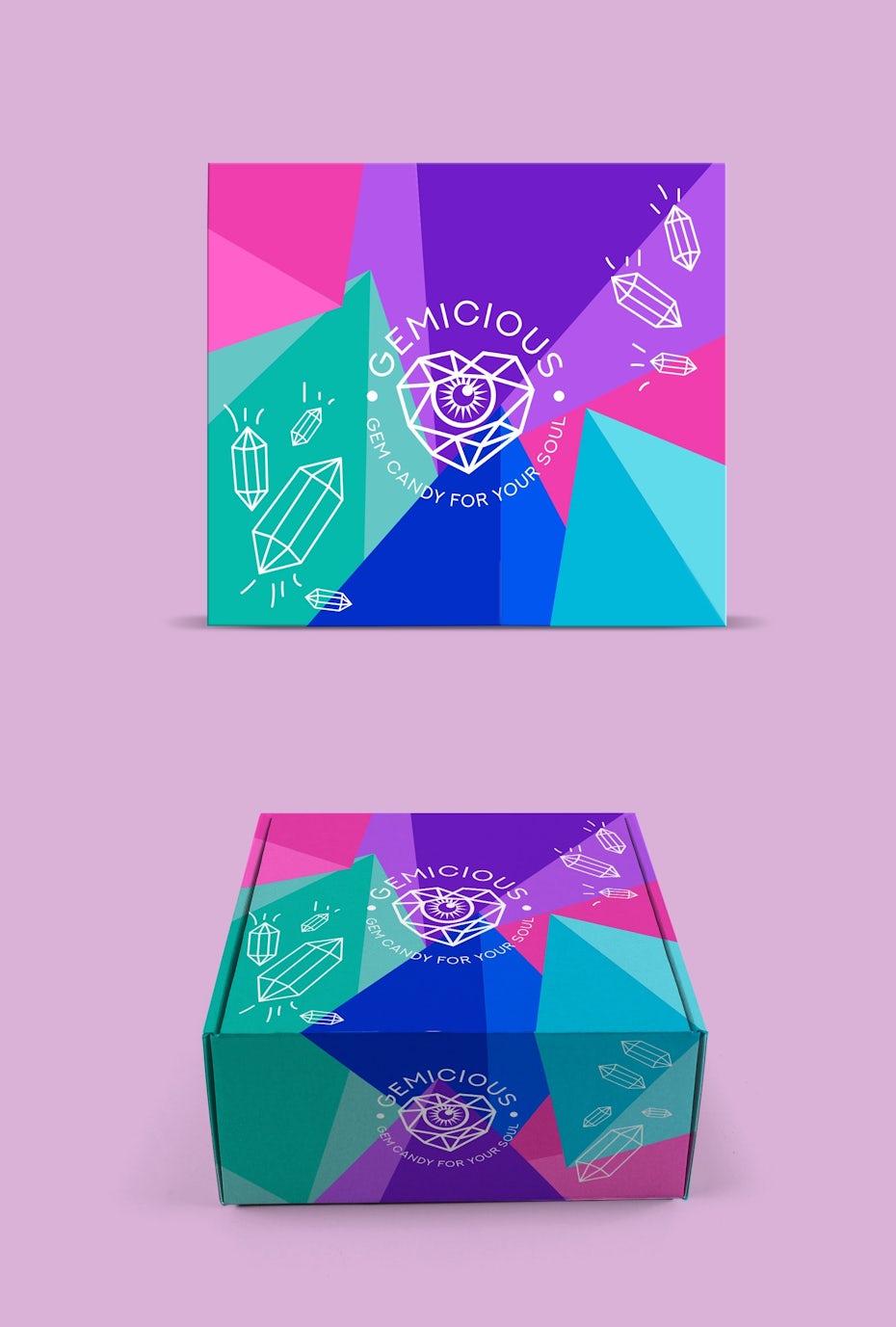 colorful packaging for gem jewelry