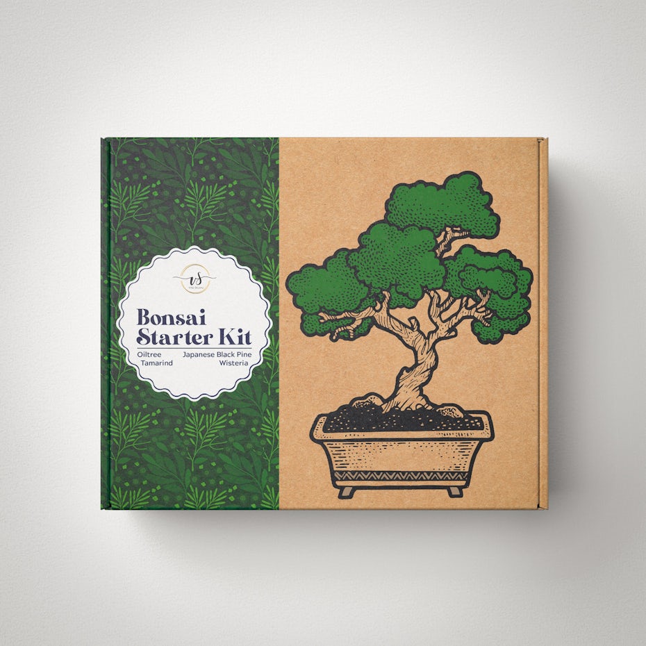 Bonsai Starter Kit box packaging