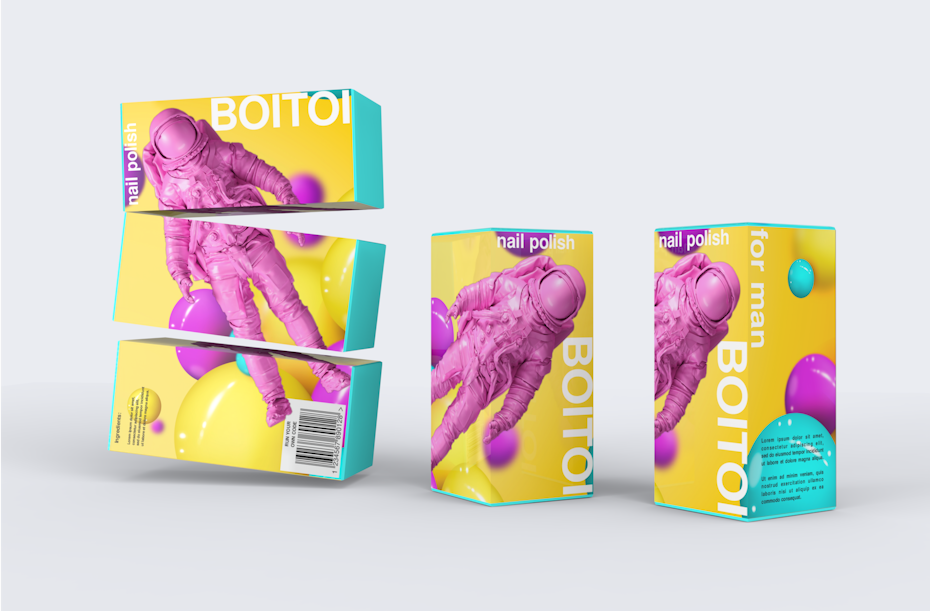 BOITOI nail polish box packaging