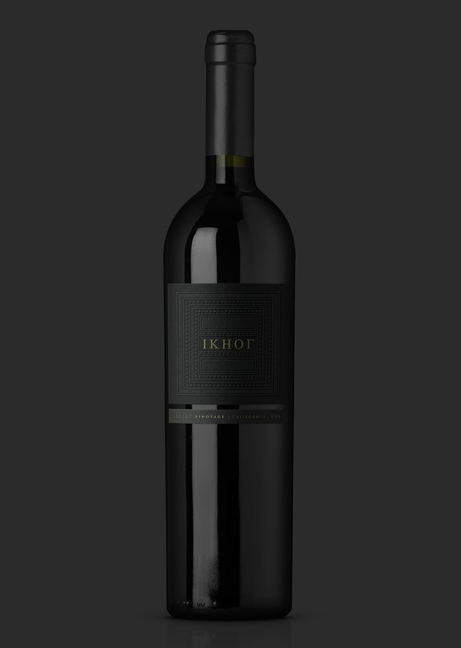 Ikhor wine label design