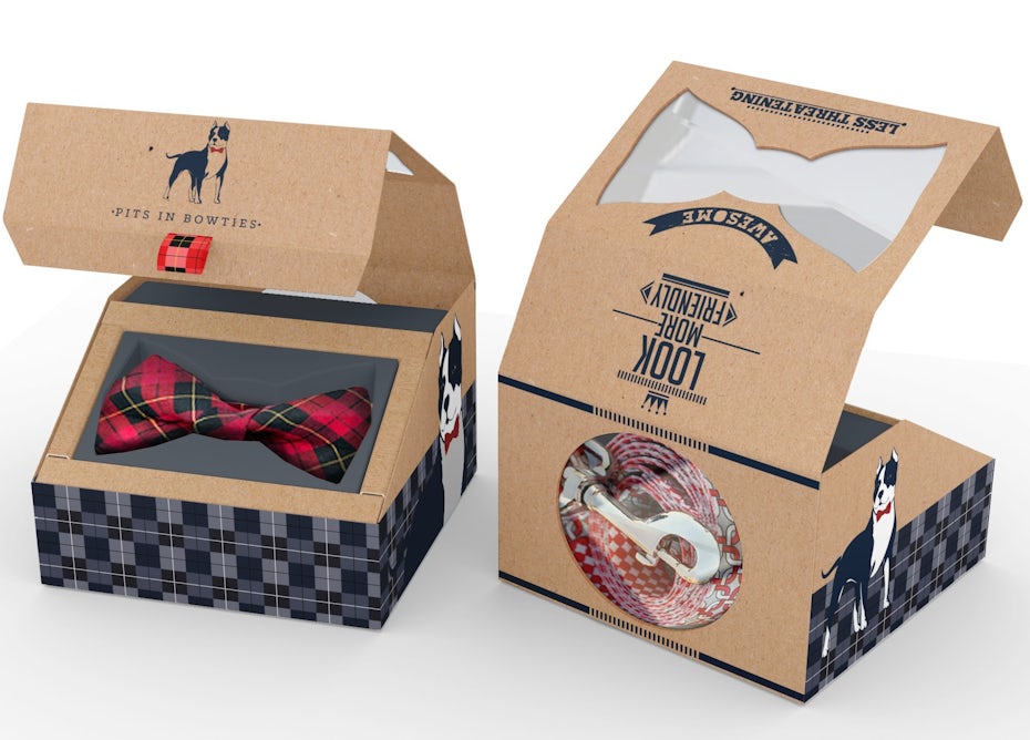 Pits in Bowties packaging design