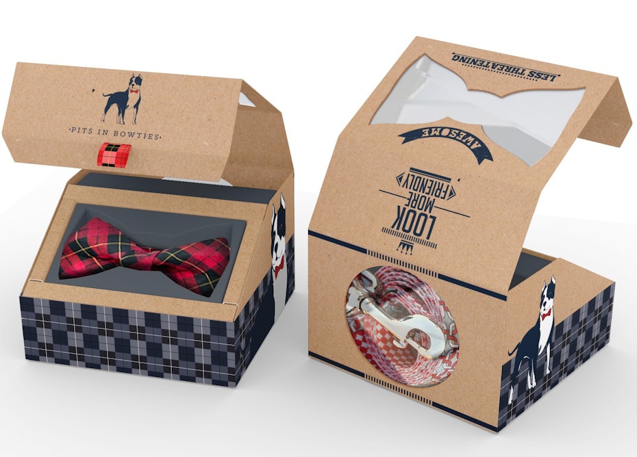 Pits in Bowties packaging design