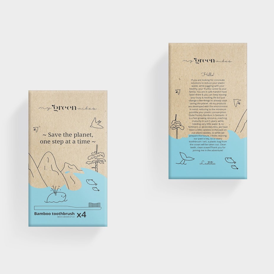 My Green Vibes packaging design