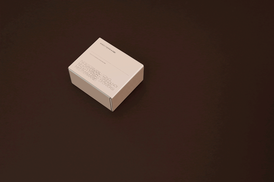 Mediterranean chocolate box packaging
