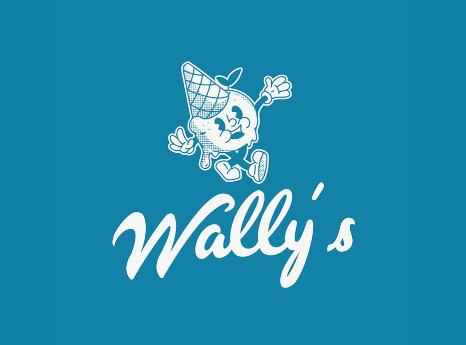 Wally's vegan ice cream logo