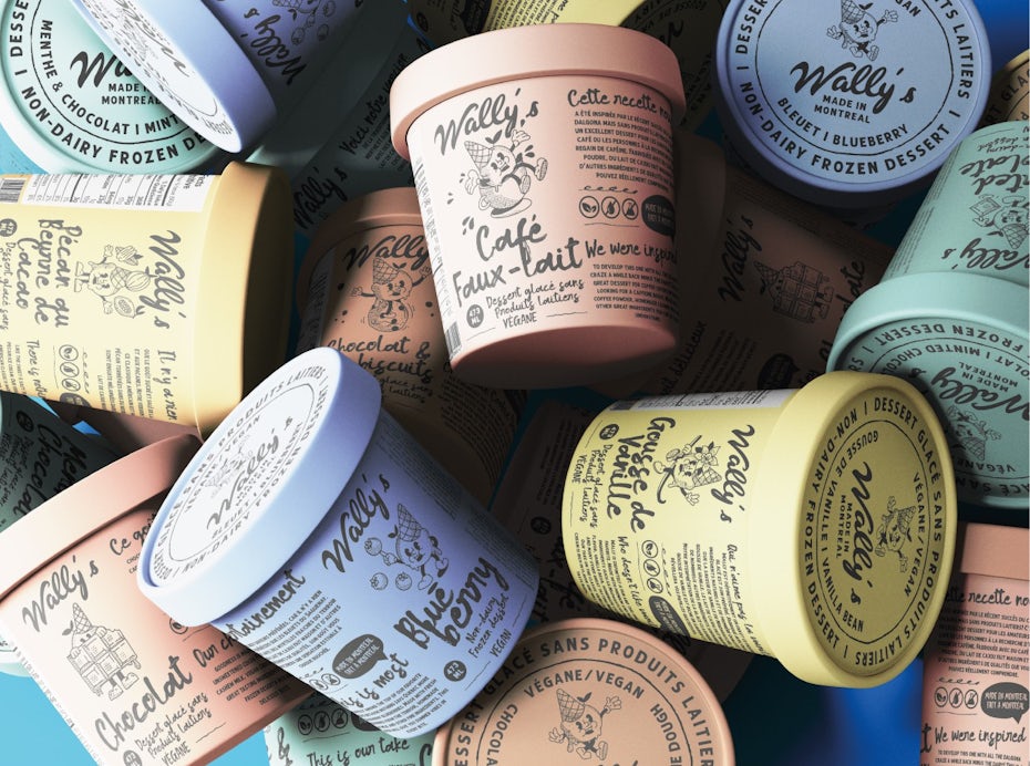 vintage inspired ice cream packaging