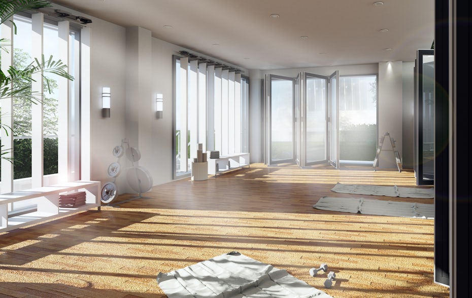 private gym interior