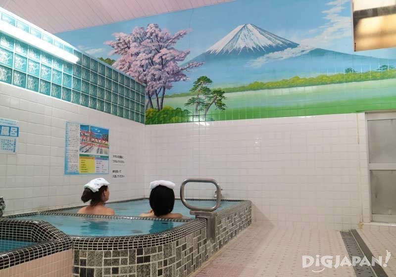 photo of women at a sento