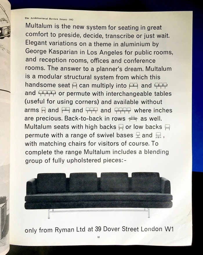 Brochure de meubles George Kasparian