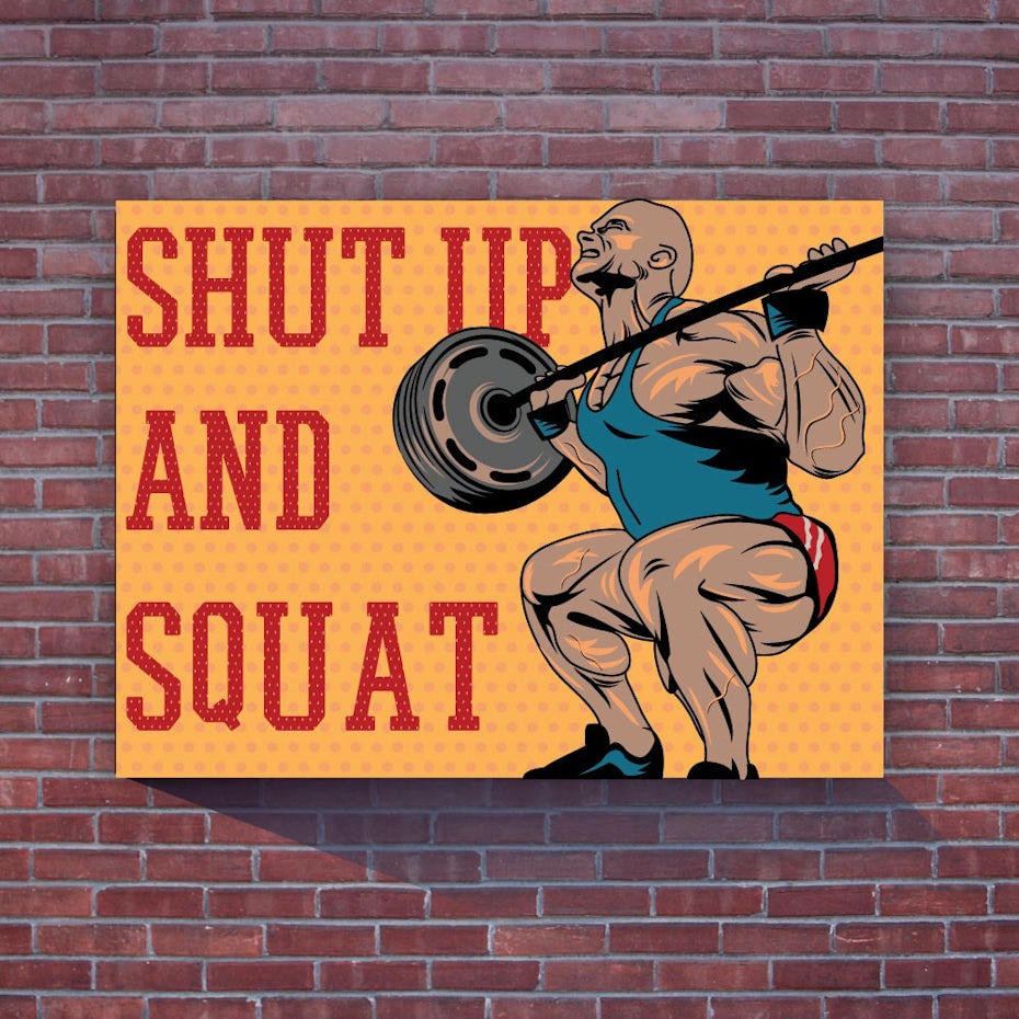 bodybuilding motivational poster