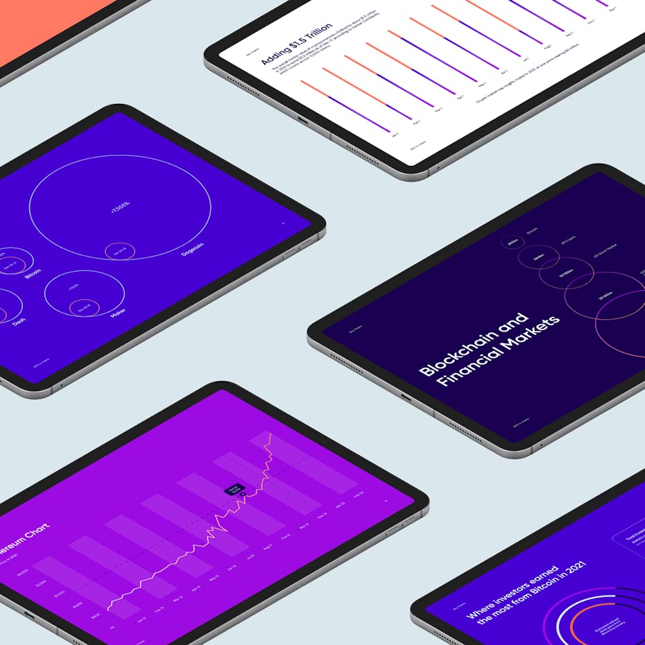 various tablet screens of Ledgermatic’s app