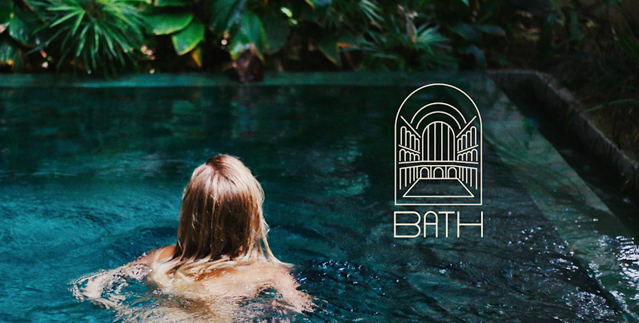 logo symbolic of its bathing facilities
