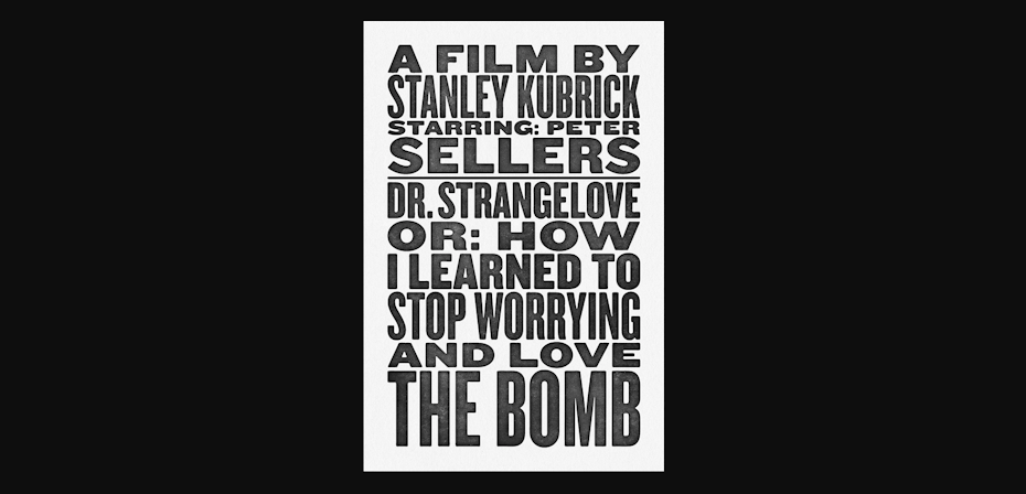 L'affiche de Dr. Strangelove