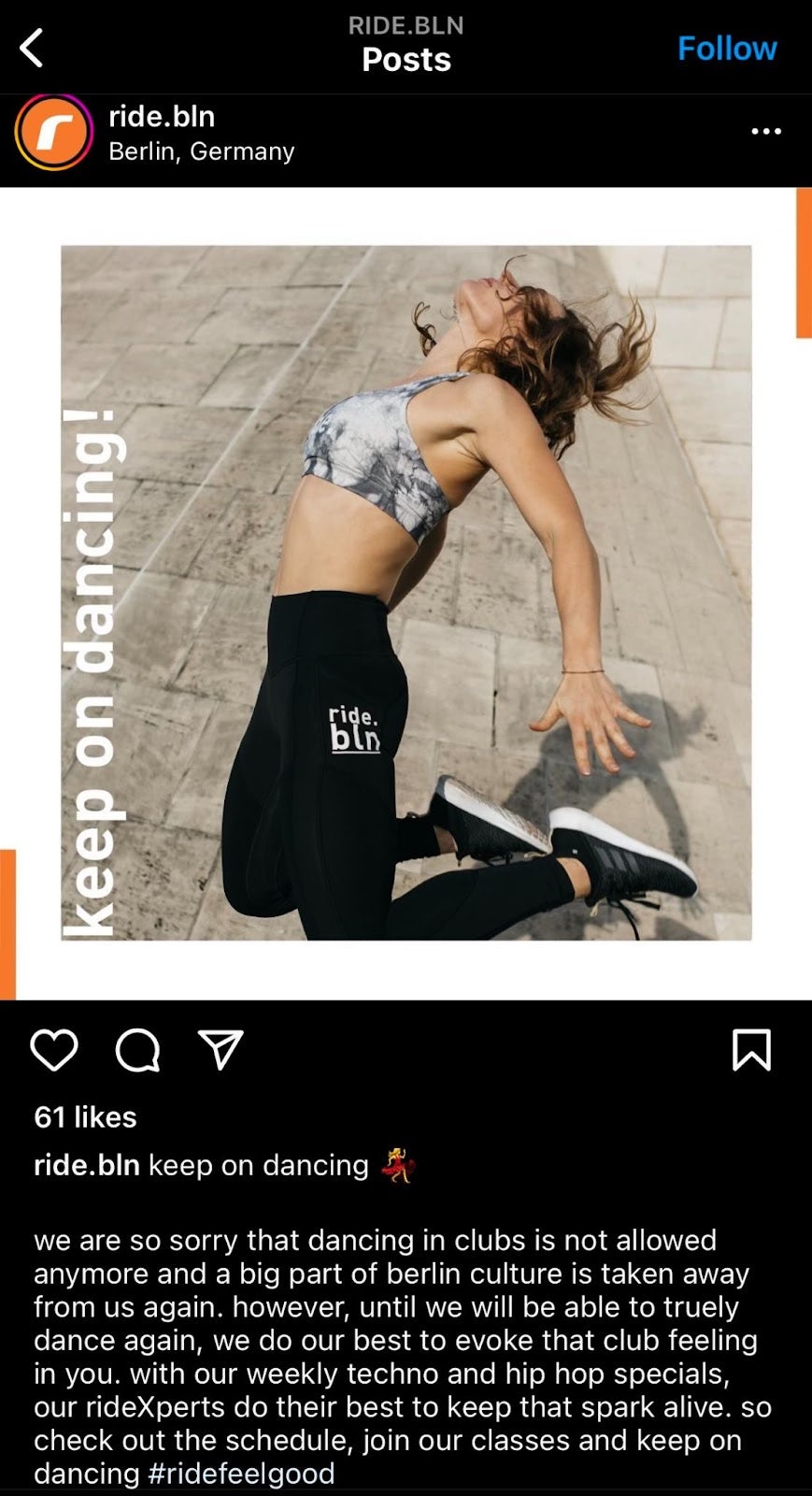 instagram post ride.bln