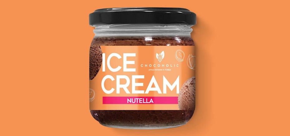 Chocoholic by Forza ice cream jar design