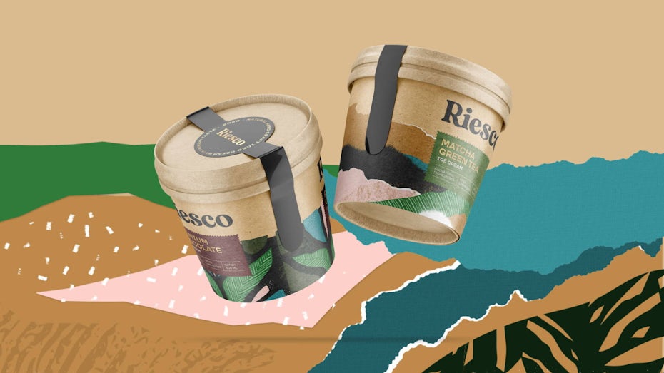 Design de packaging de glace pour Riesco