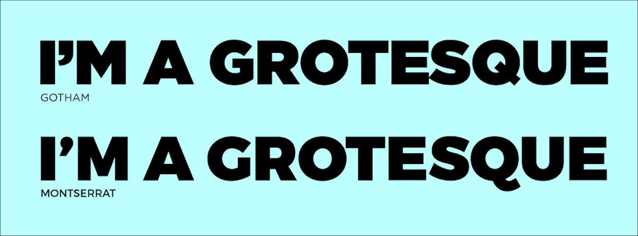 Gotham and Montserrat fonts