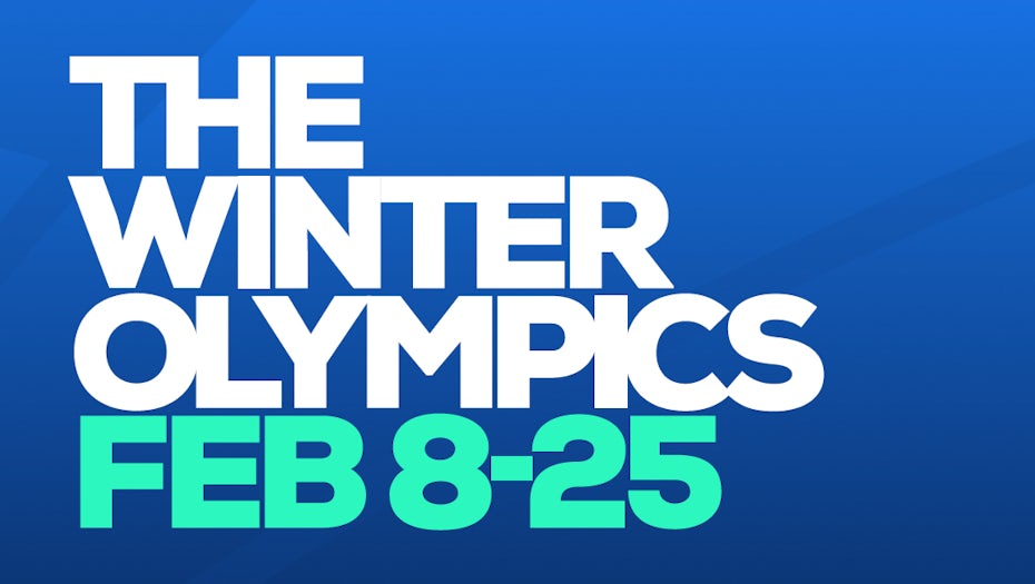 Publicité pour les Jeux olympiques d'hiver de 2018