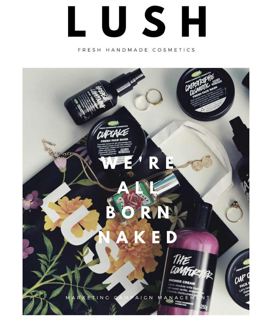 A Lush Cosmetics advert