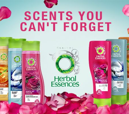 A Herbal Essences shampoo advert