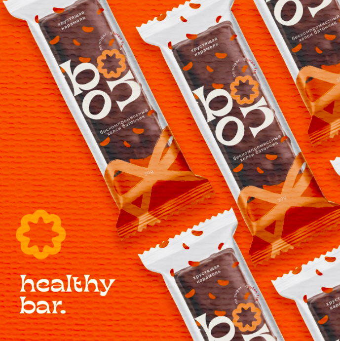 a healthy chocolate bar branding