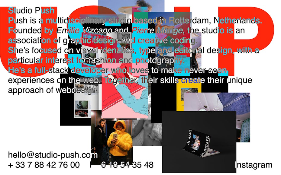 Anti-design website with crowded text and imagery