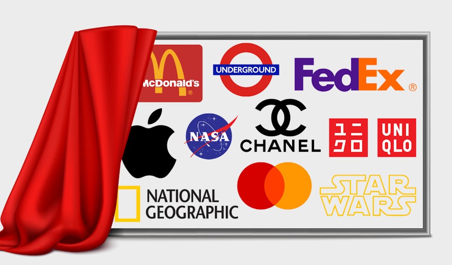 famous logos collage