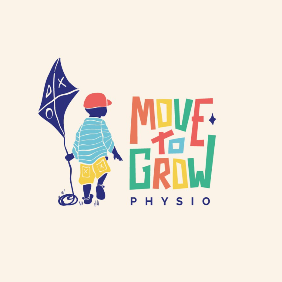Colorful logo design for pediatric services brand