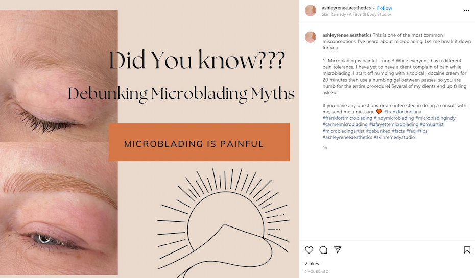 An informative post on microblading