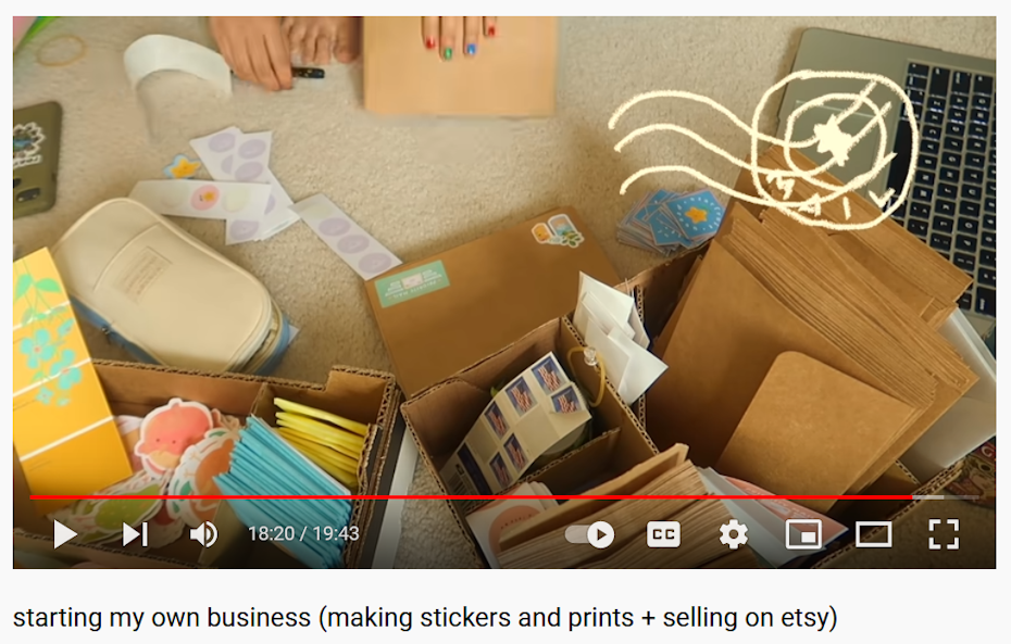 A screenshot of boxes of stationery and print items