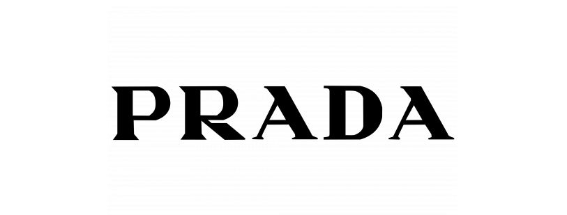 prada wordmark logo