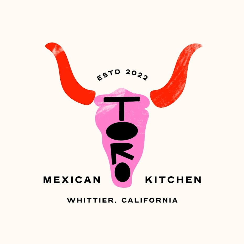 Emblem style logo design for a Mexican restaurant
