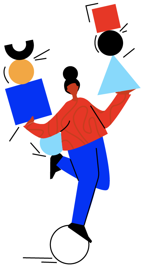  illustration character juggling