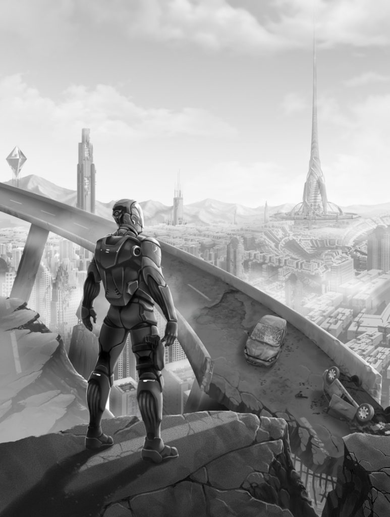 a post-apocalyptic city