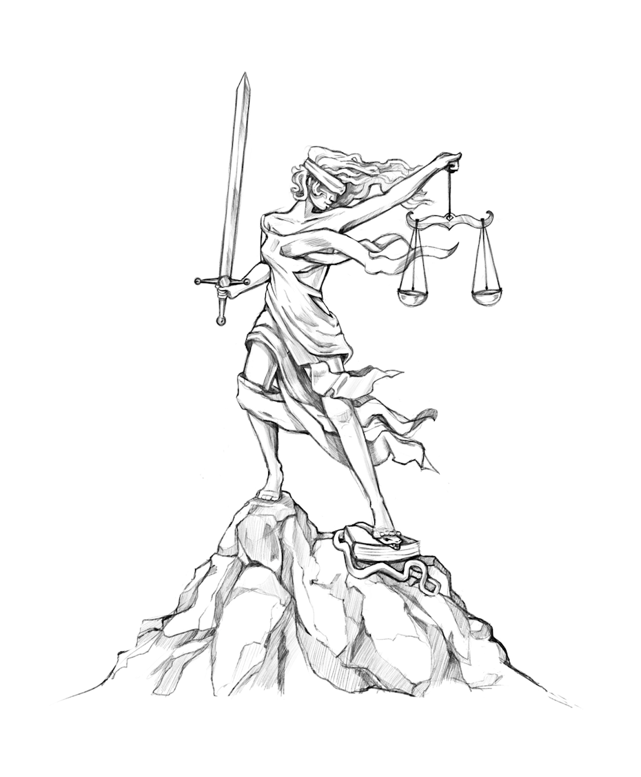 artwork representing justice