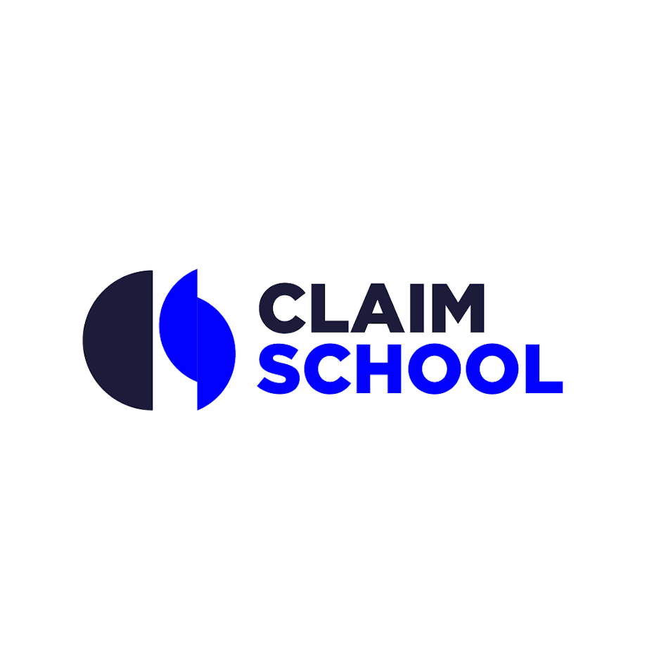 Monogram initials logo design for a technology school