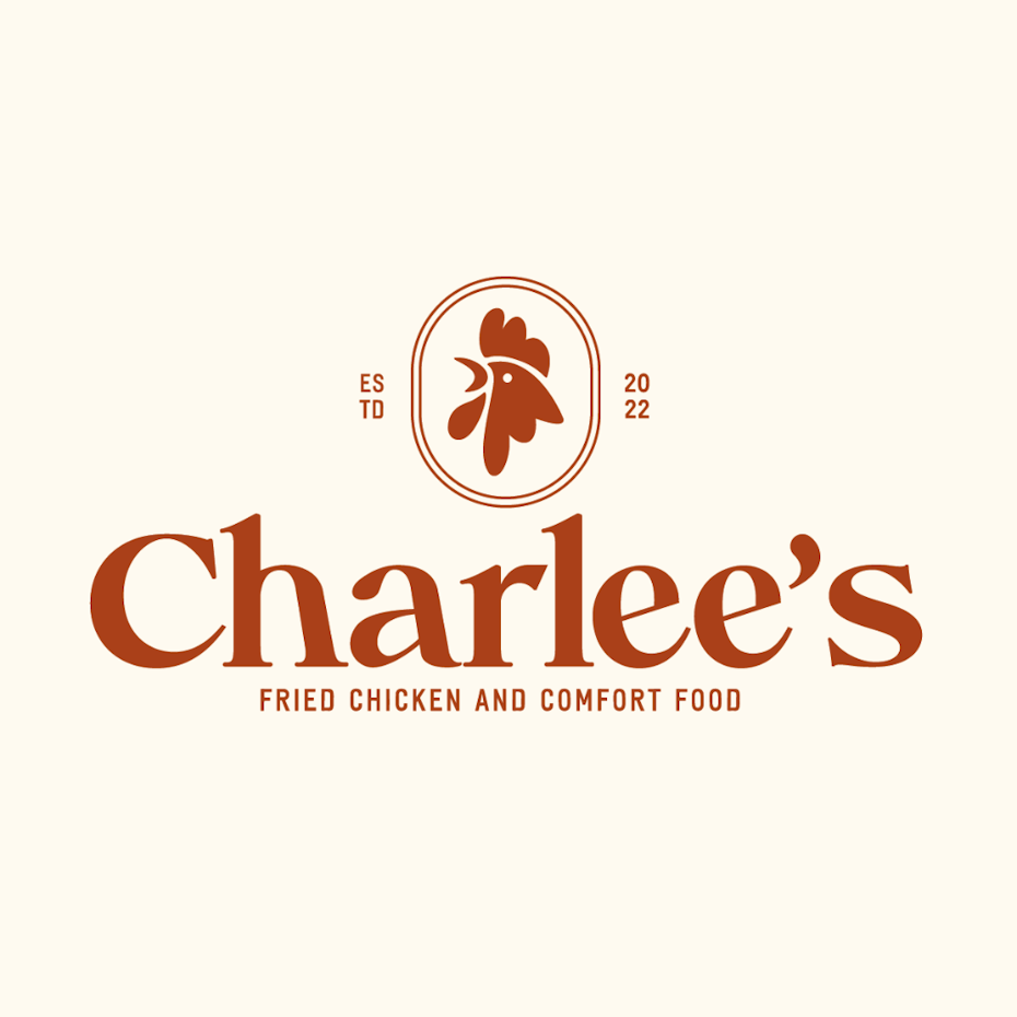 Logo with chicken head and the text underneath that says Cherless