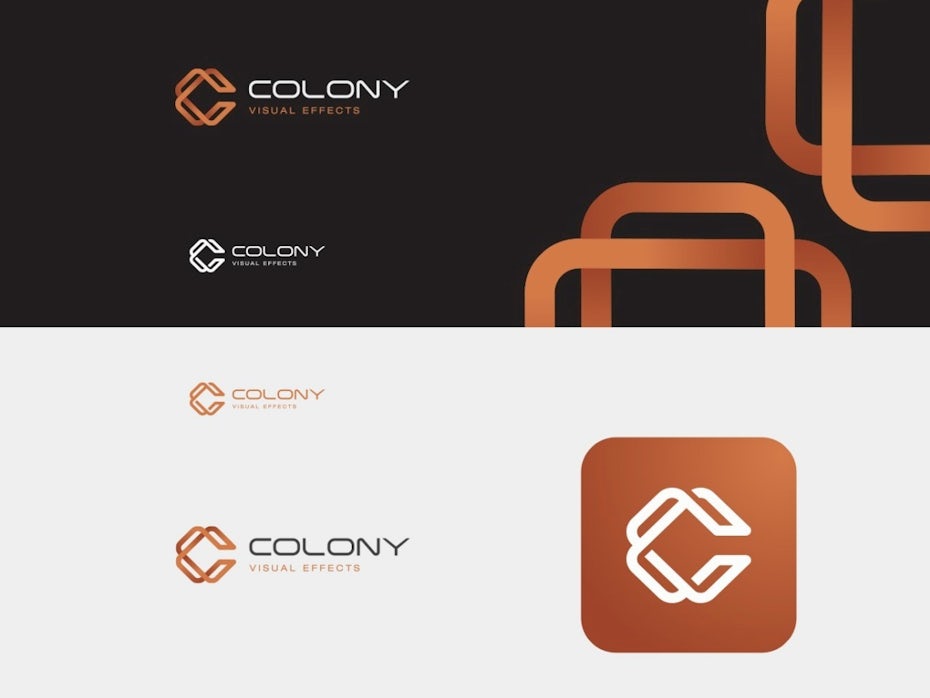 Colony Visual Effects logo design