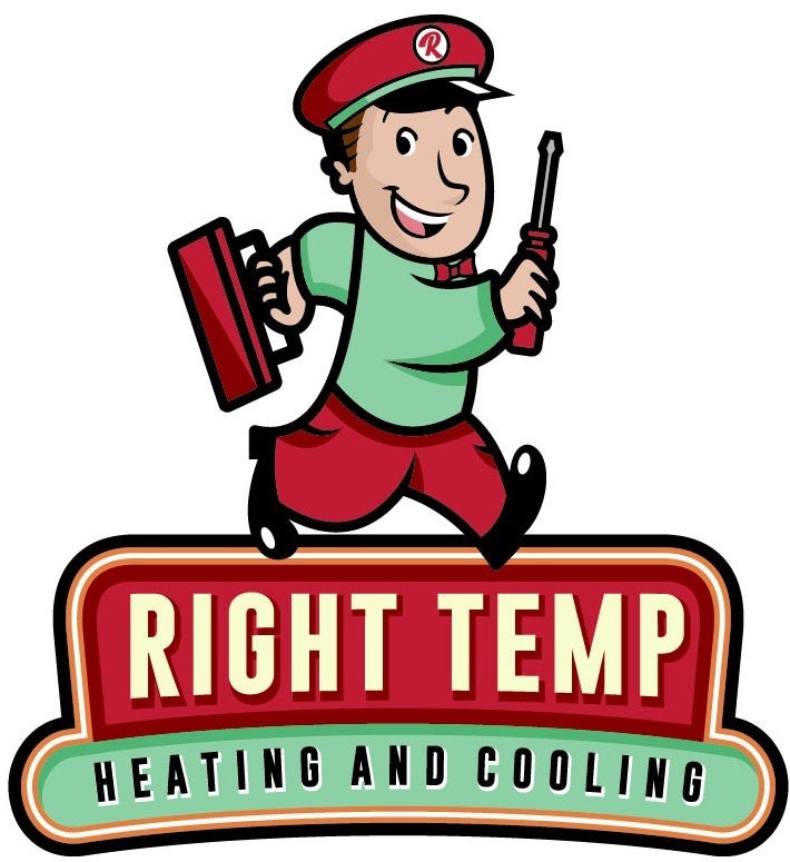 Right Temp heating & cooling logo design
