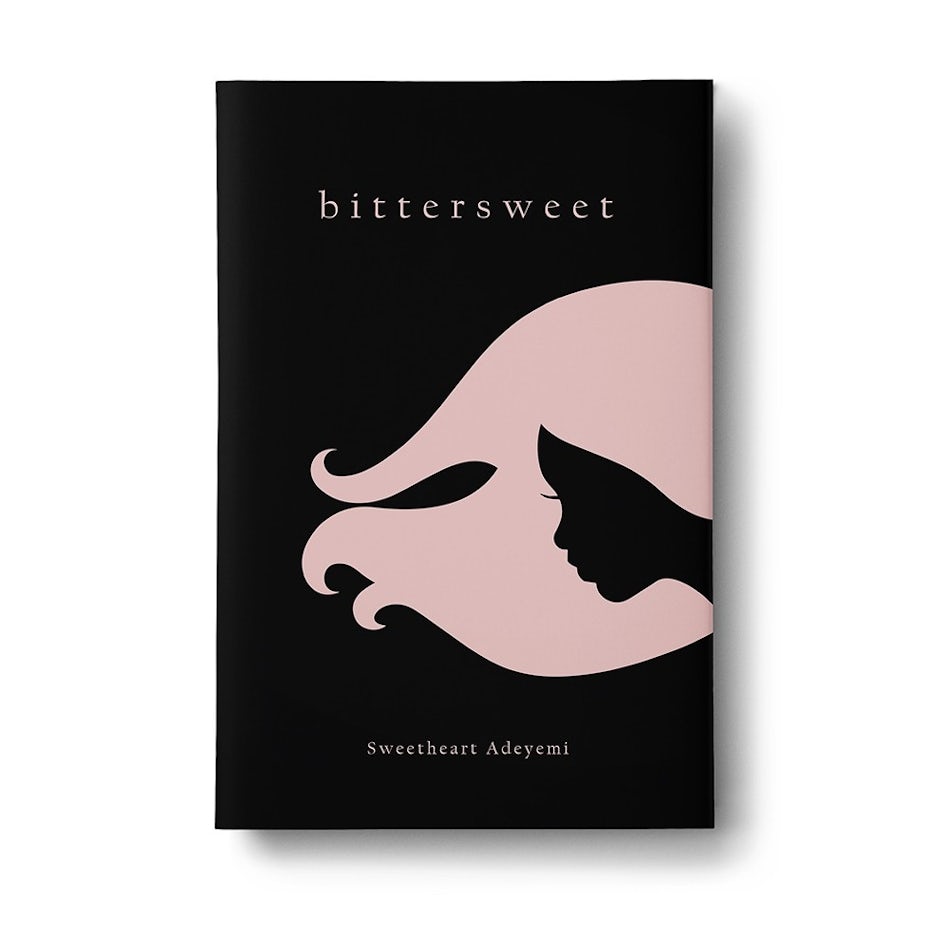 black book cover with a pink outline of a woman’s head