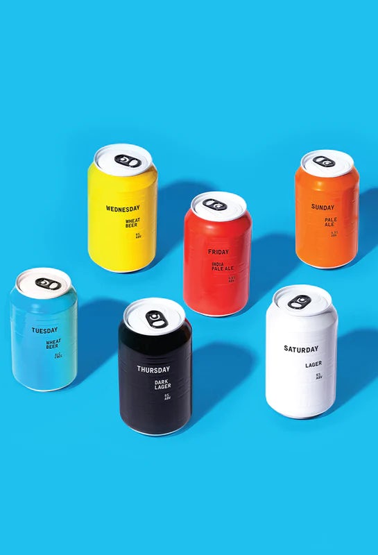 AND UNION minimal beer can design