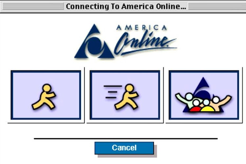 AOL sign-on screen