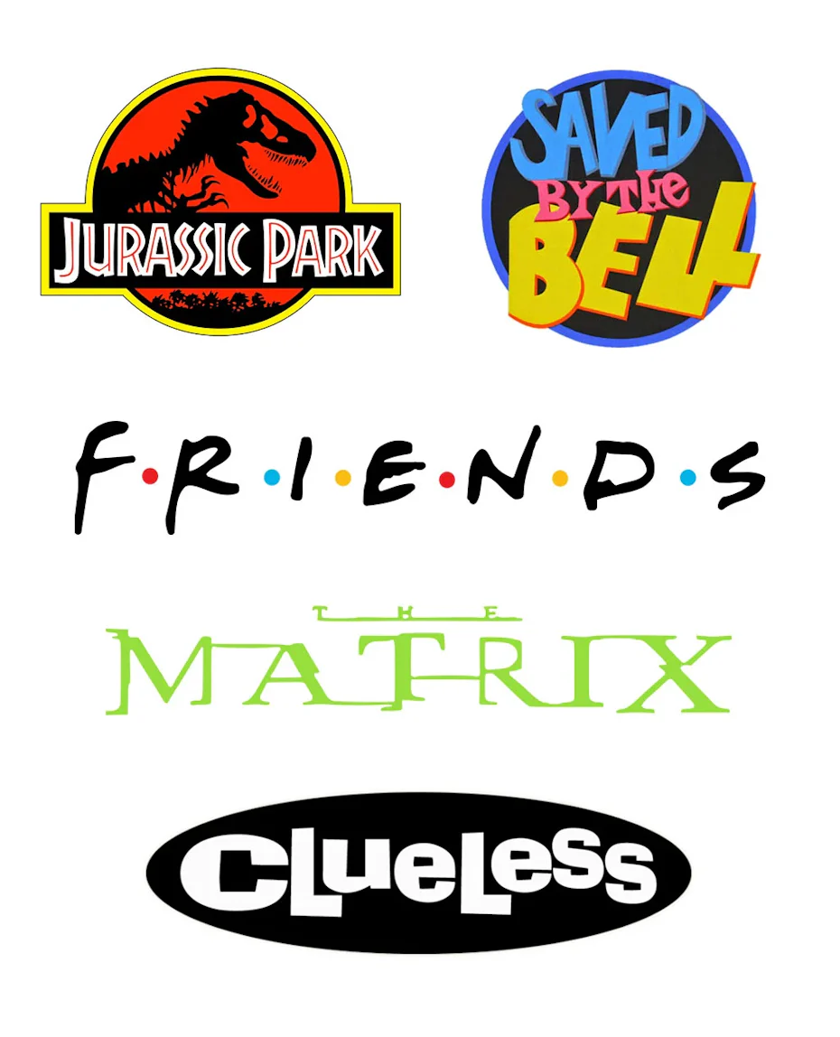 Logos with novelty typography