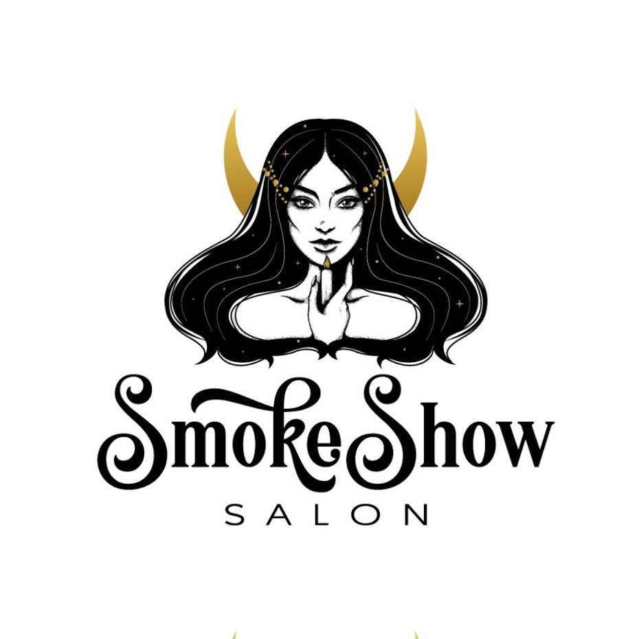 illustration logo of a sheep wearing sunglasses and holding beer