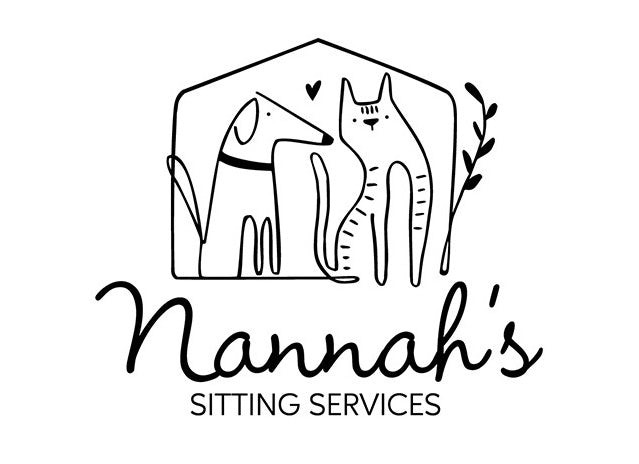 logo vs.  branding: logo for Nannah's Sitting Service